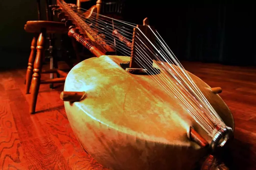 All the Musical Instruments That Start With The Letter K 1 The Kora kept on display
